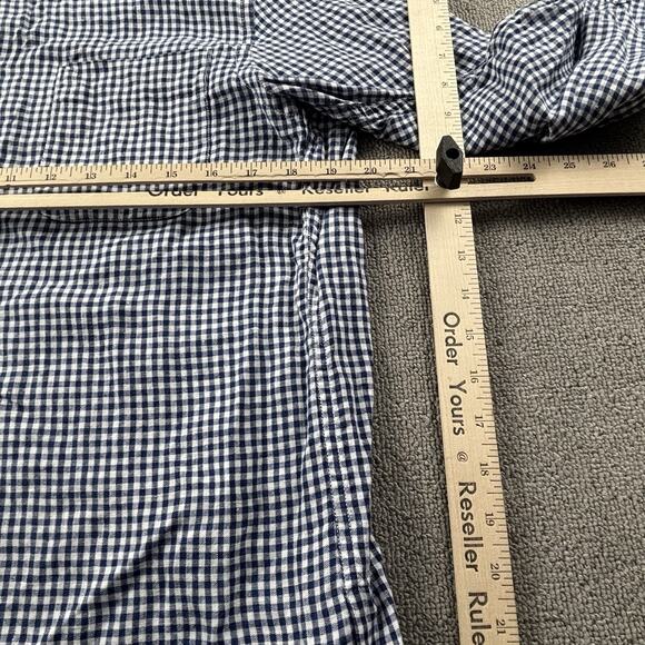 Uniqlo Shirt Adult Medium Check Button Up Linen Long Sleeve Casual Men's - Picture 13 of 13